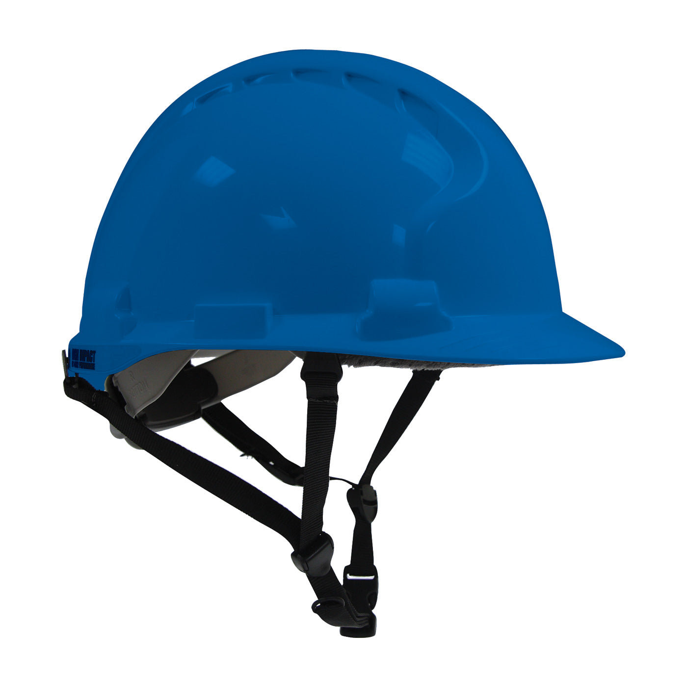 MK8 Evolution wheel ratchet class e type iI safety helmet in blue | Side View