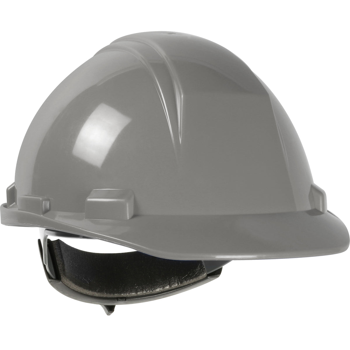 Mont Blanc wheel ratchet class e type iI cap style hard hat in gray | Front Right View