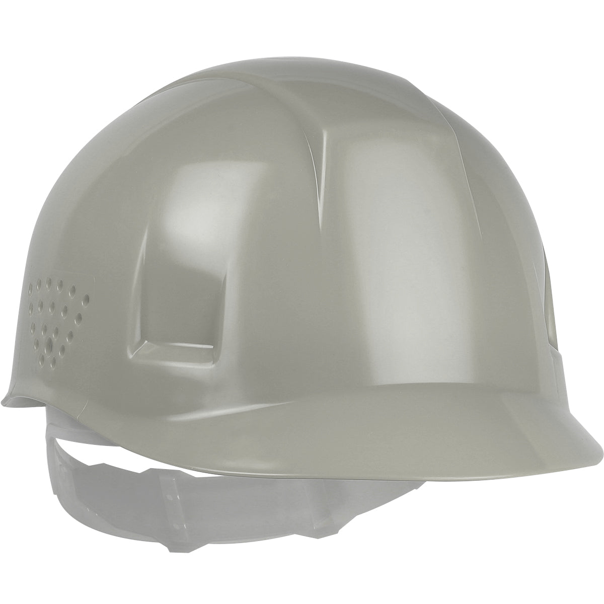 4-point plastic suspension bump cap in gray | Front Right View