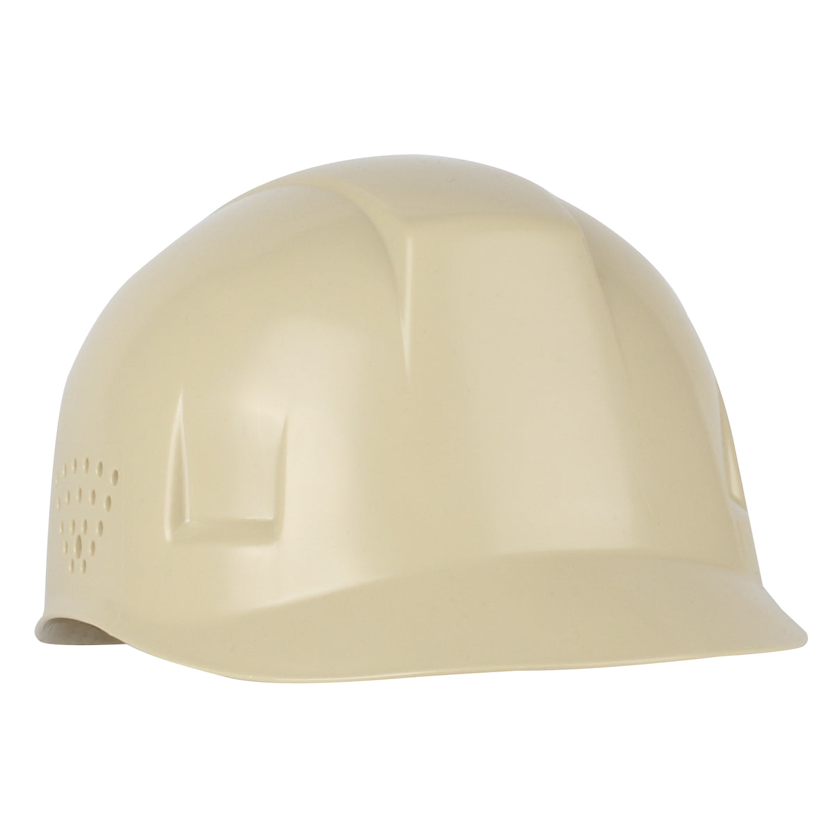 4-point plastic suspension bump cap in beige | Front Right View