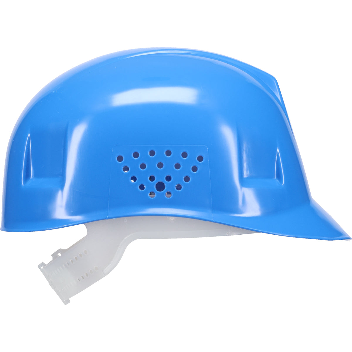 4-point plastic suspension bump cap in royal | Side View