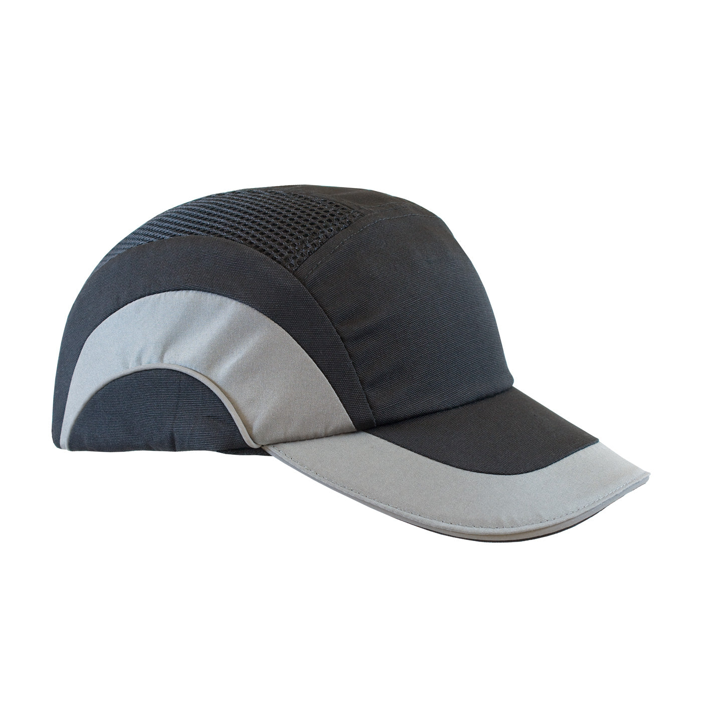 Hard Cap A1+ baseball style bump cap in gray | Front Right View