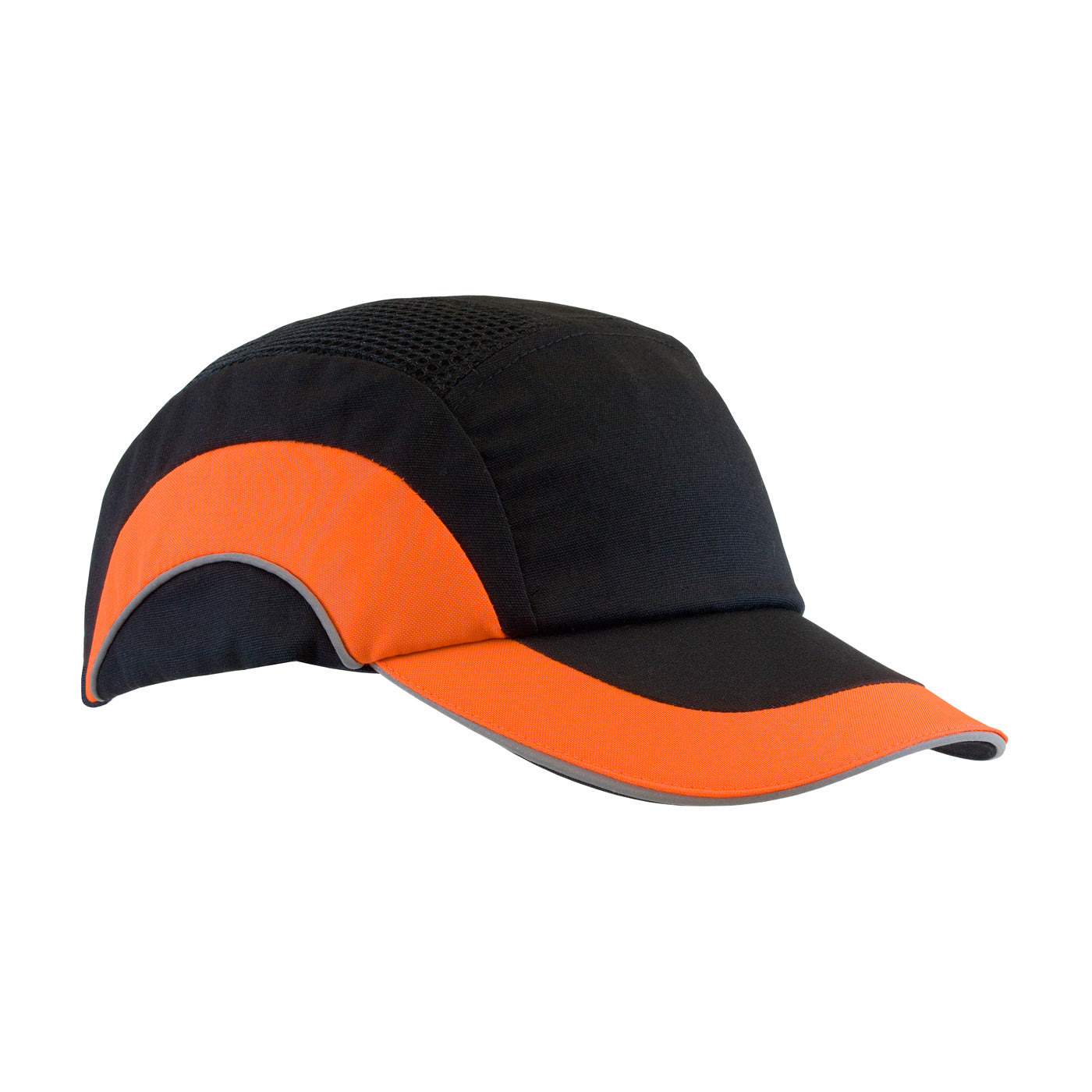 Hard Cap A1+ baseball style bump cap in hi-viz orange | Front Right View