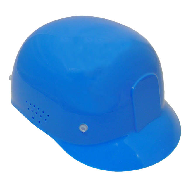 4 pt pinlock cap style bump cap in blue side view