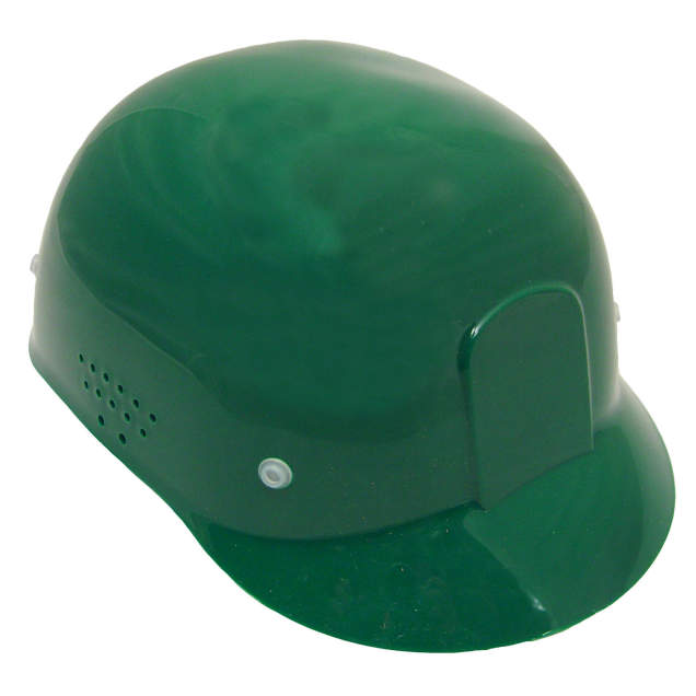 Diamond 4 pt pinlock cap style bump cap in green | front right view