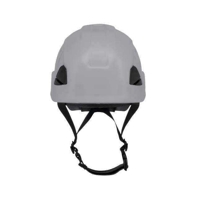 Dareware smooth glide ratchet cap style safety helmet in light gray | front view