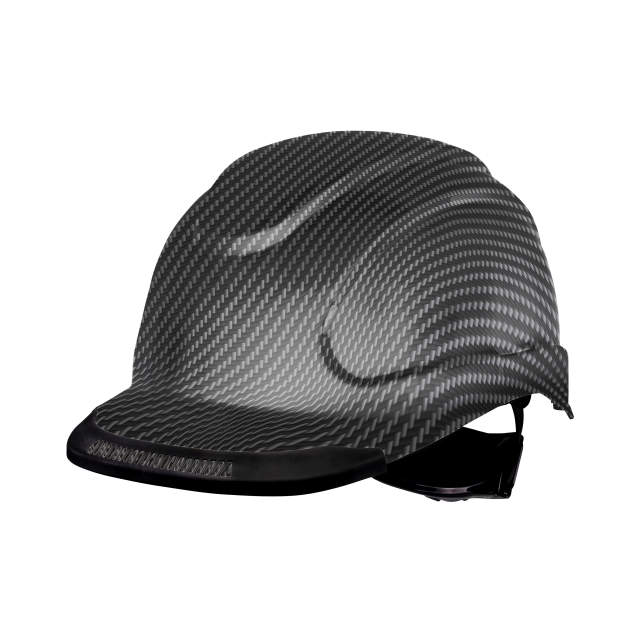 Hypeman 6 pt ratchet cap style safety hard hat in slate | side view