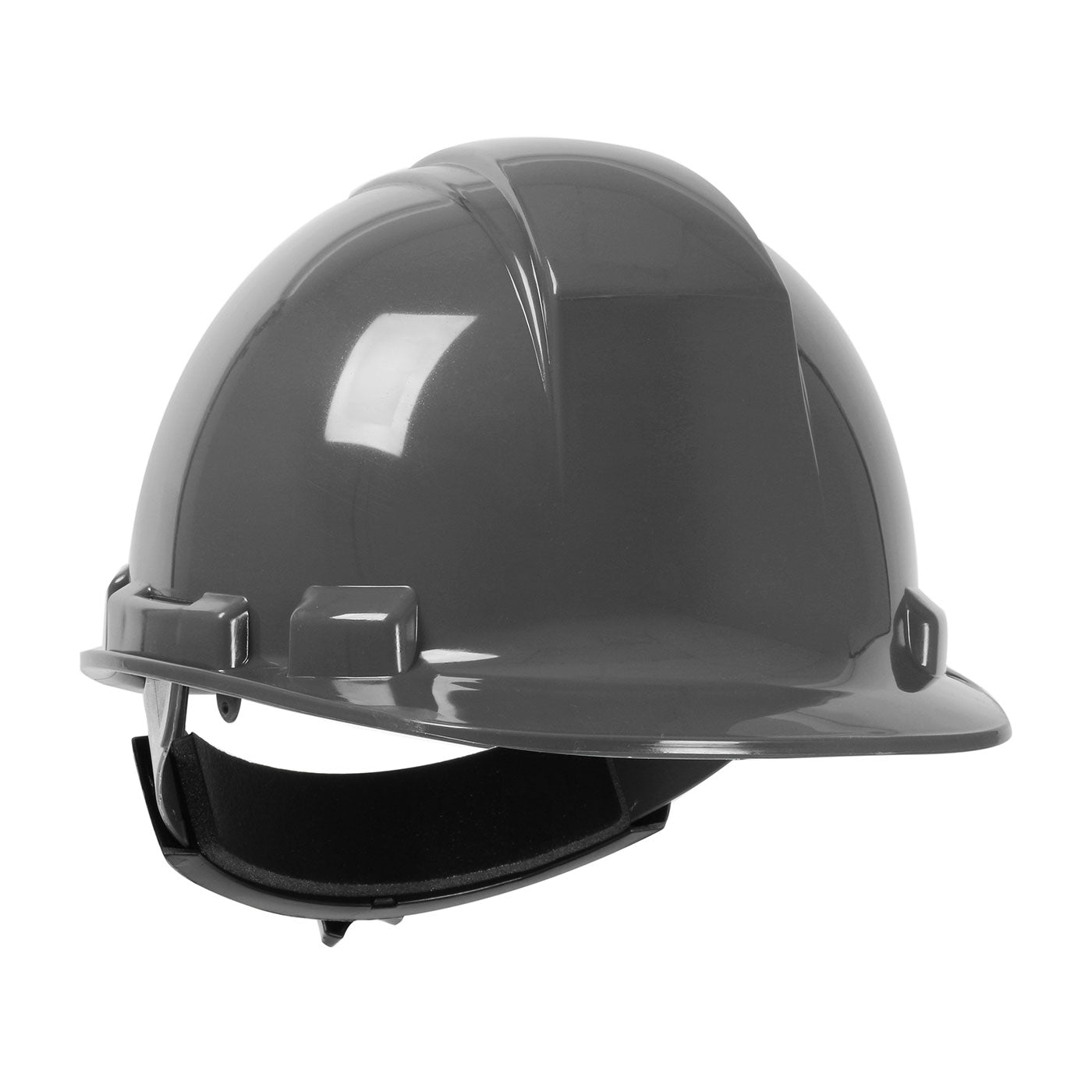 Whistler wheel ratchet class e type I cap style hard hat in dark gray | Front Right View