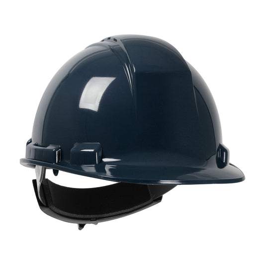 Whistler wheel ratchet class c type I cap style hard hat in navy | Front Right View