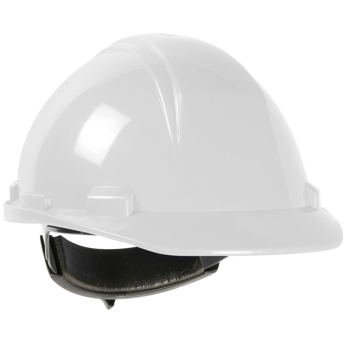 Mont Blanc wheel ratchet class e type iI cap style hard hat in white | Front Right View