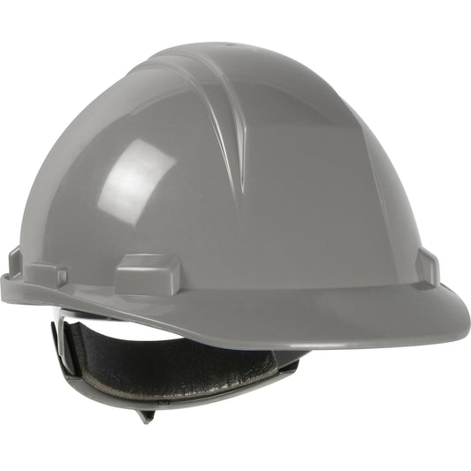 Mont Blanc wheel ratchet class e type iI cap style hard hat in gray | Front Right View