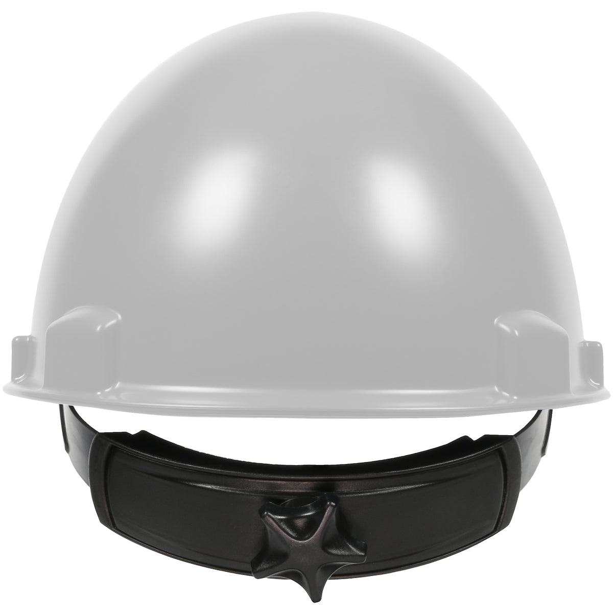 Stromboli wheel ratchet class e type I cap style hard hat in white | Back View