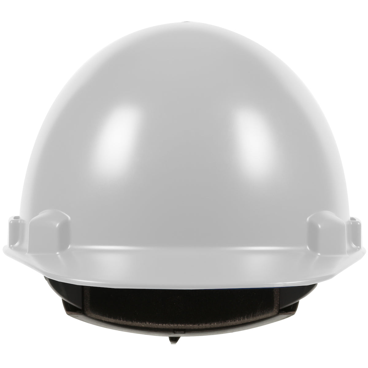 Stromboli wheel ratchet class e type I cap style hard hat in white | Front View