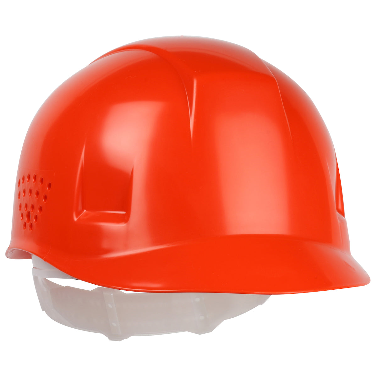 4-point plastic suspension bump cap in orange | Front Right View