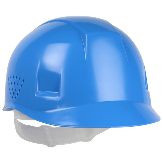 4-point plastic suspension bump cap in sky blue | Front Right View