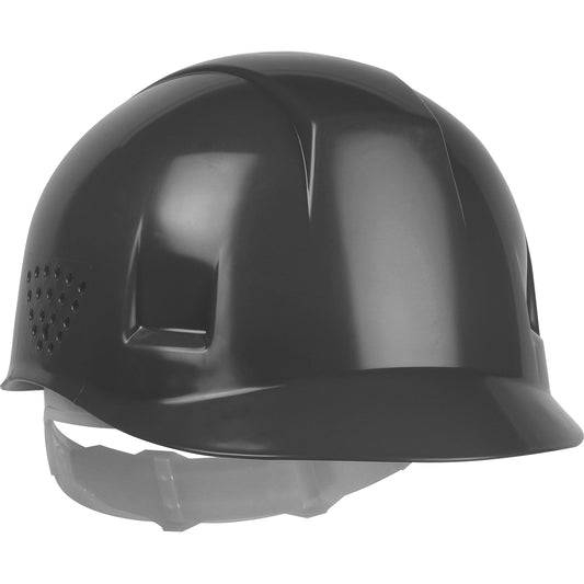4-point plastic suspension bump cap in dark gray | Front Right View