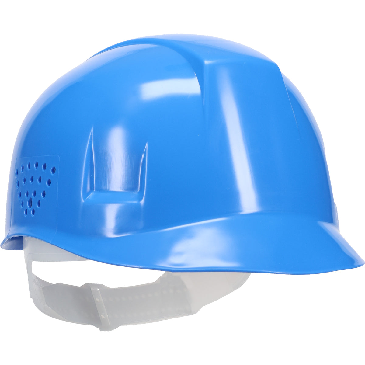 4-point plastic suspension bump cap in royal | Front Right View