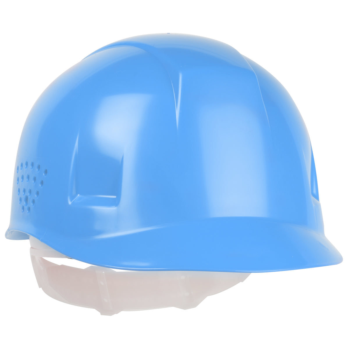 4-point plastic suspension bump cap in powder blue | Front Right View