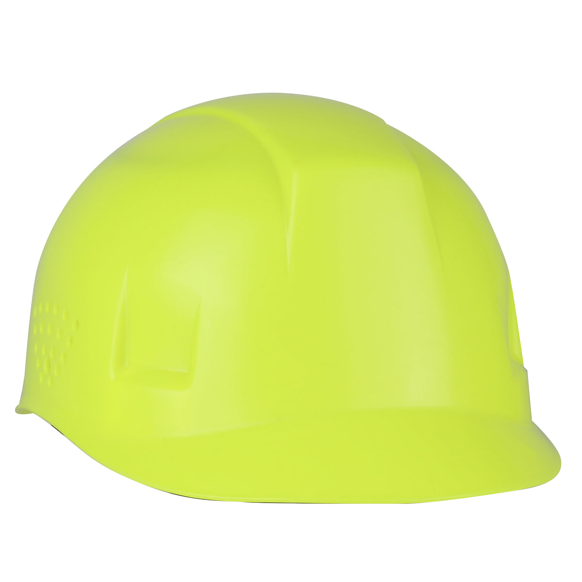 4-point plastic suspension bump cap in hi-viz green | Front Right View