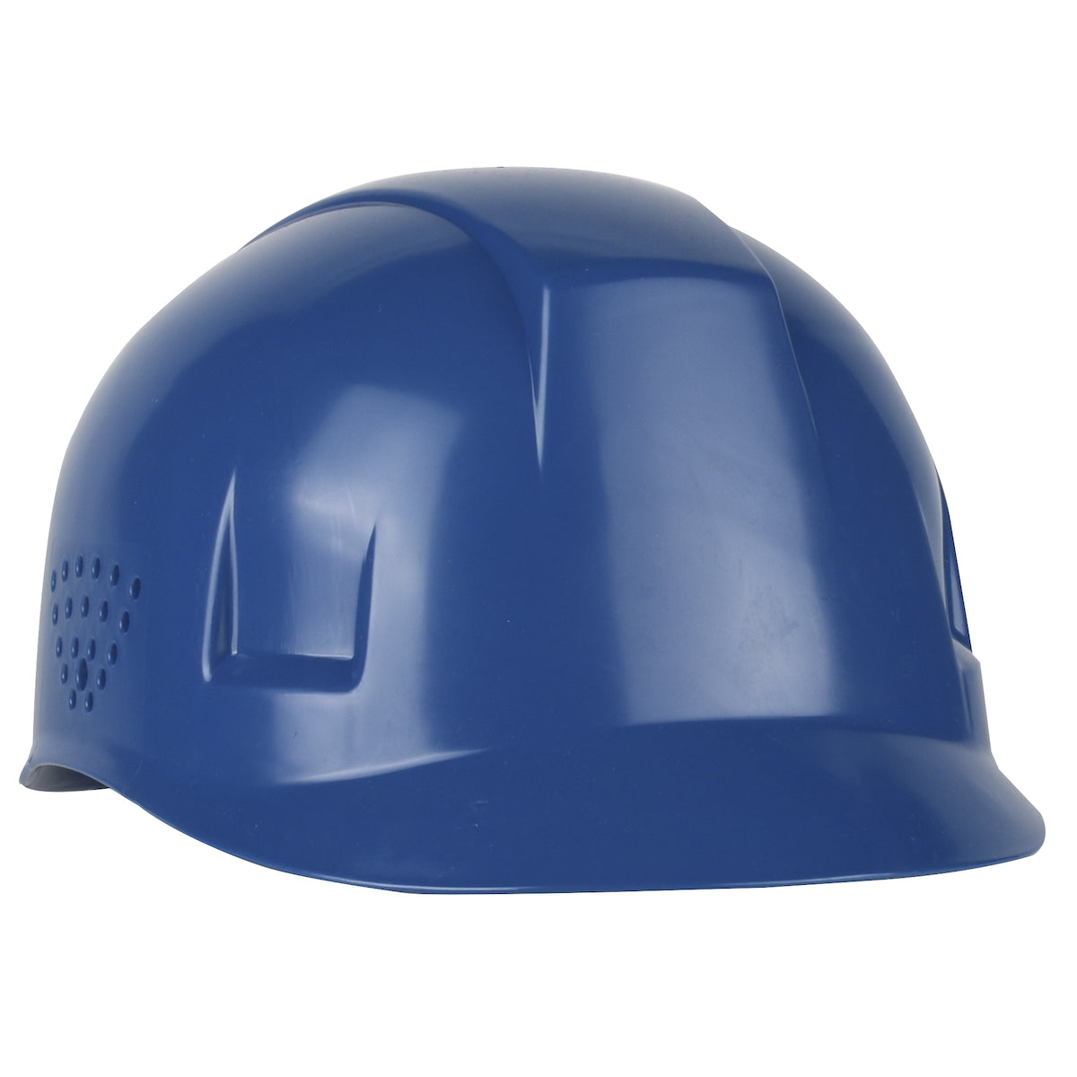 4-point plastic suspension bump cap in steel blue | Front Right View