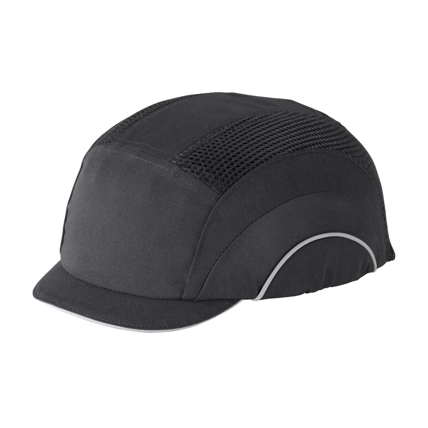 Hard Cap A1+  baseball style bump cap in black | Front Left View