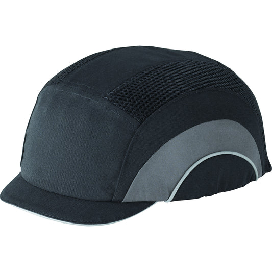 Hard Cap A1+  baseball style bump cap in gray | Front Left View