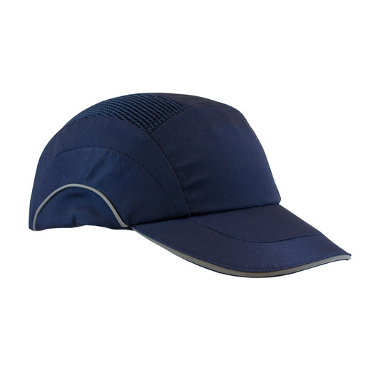 Hard Cap A1+  baseball style bump cap in navy | Front Right View