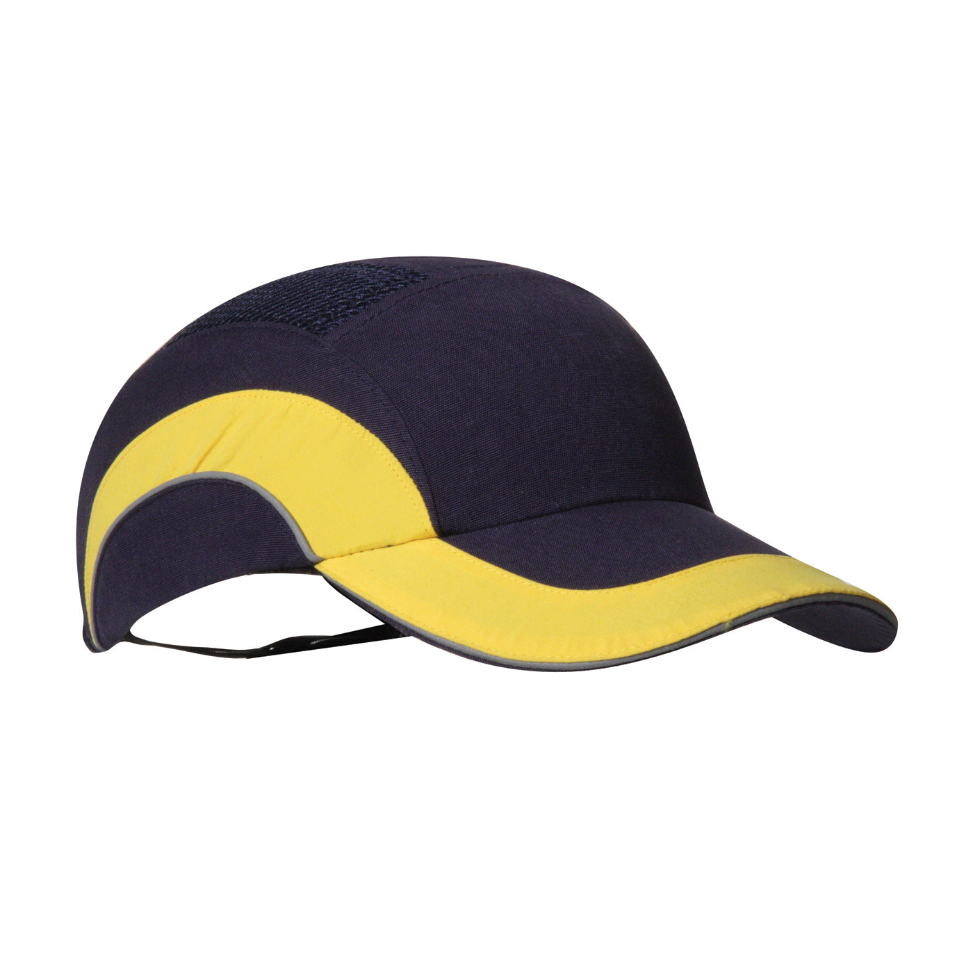 Hard Cap A1+  baseball style bump cap in hi-viz green | Front Right View