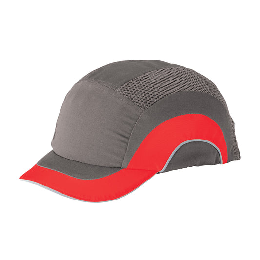 Hard Cap A1+  baseball style bump cap in red | Front Left View