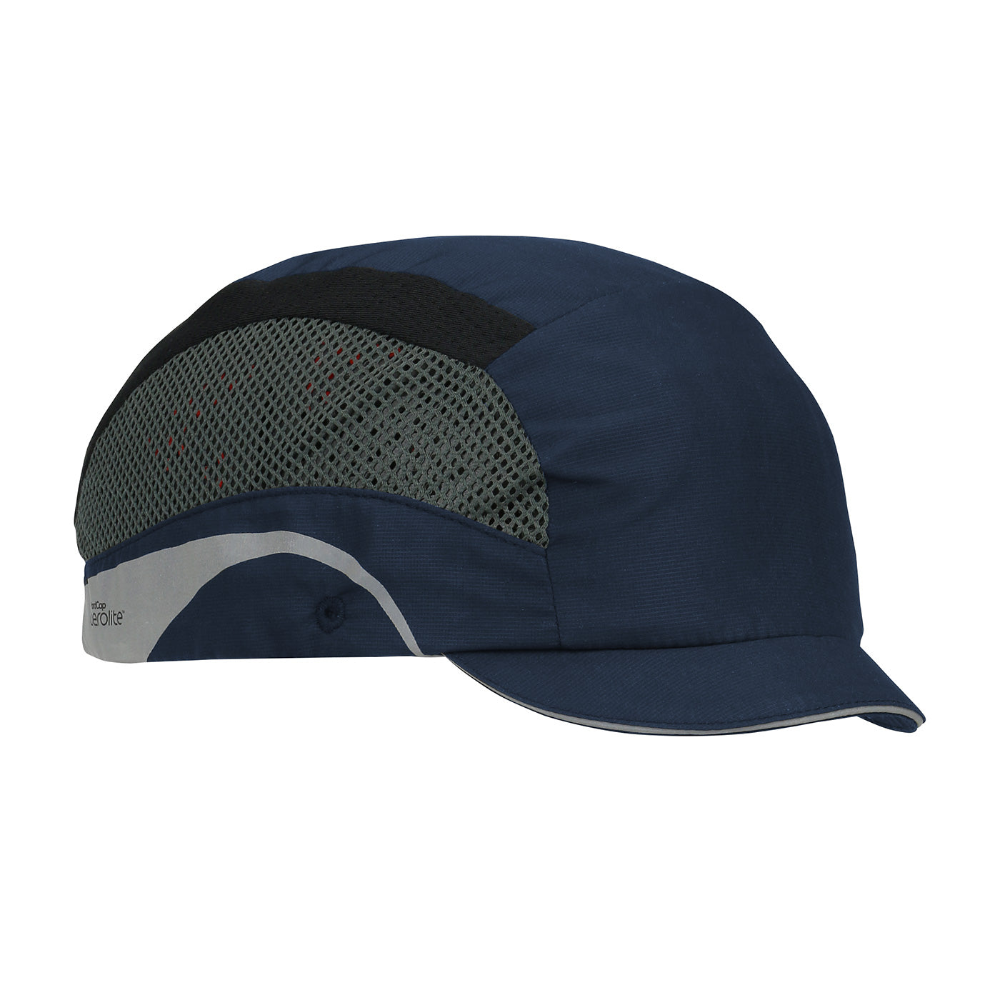Hard Cap Aerolite  baseball style bump cap in navy | Front Right View