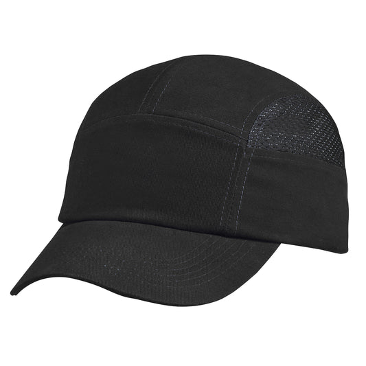 Dynamic  baseball style bump cap in black | Front Left View