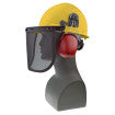 ratchet suspension class g & e type I loggers combo headgear in yellow | side view