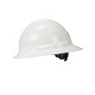 Dewalt quick ratchet class g & e type I full brim hard hat in white | Side View
