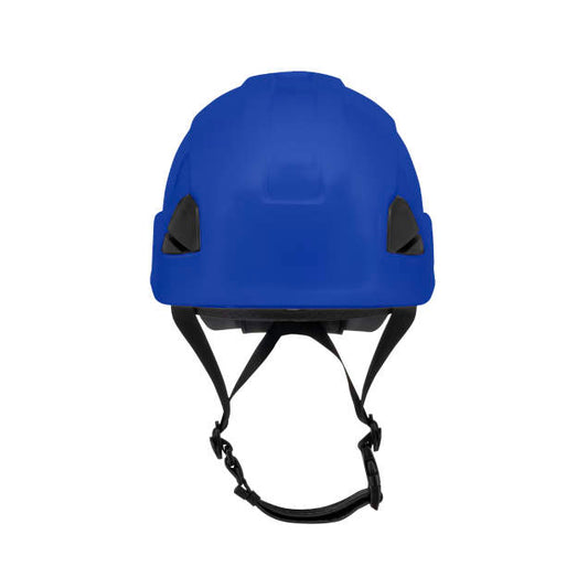 Dareware smooth glide ratchet cap style safety helmet in blue | front view