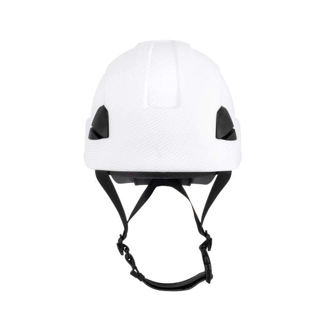 Dareware smooth glide ratchet cap style safety helmet in ice white | front view