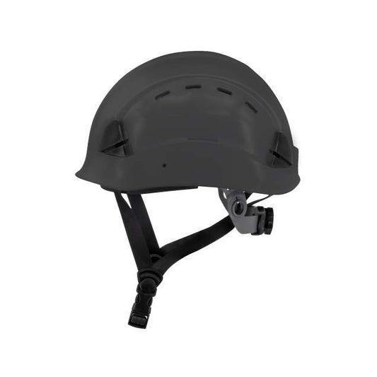 Dareware smooth glide ratchet cap style safety helmet in gray | side view