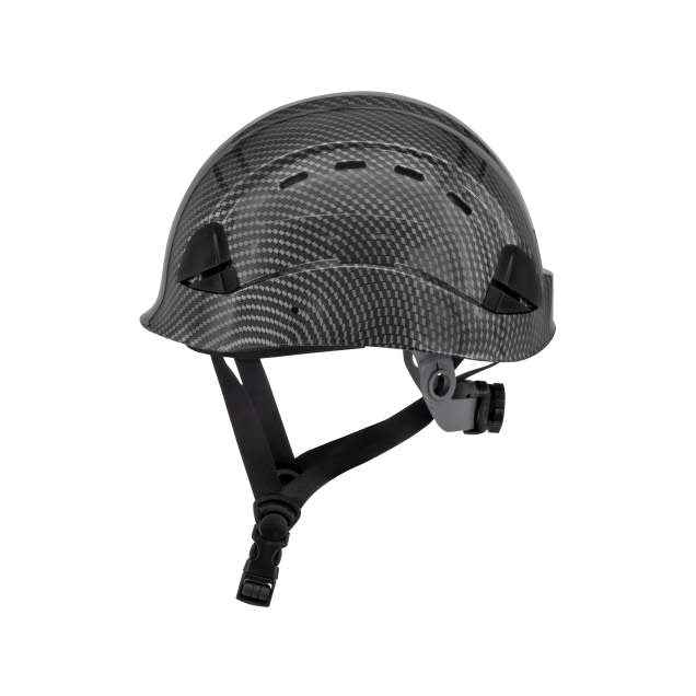 Dareware smooth glide ratchet cap style safety helmet in slate | side view