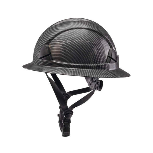 Dareware smooth glide ratchet cap style safety helmet in slate | side view
