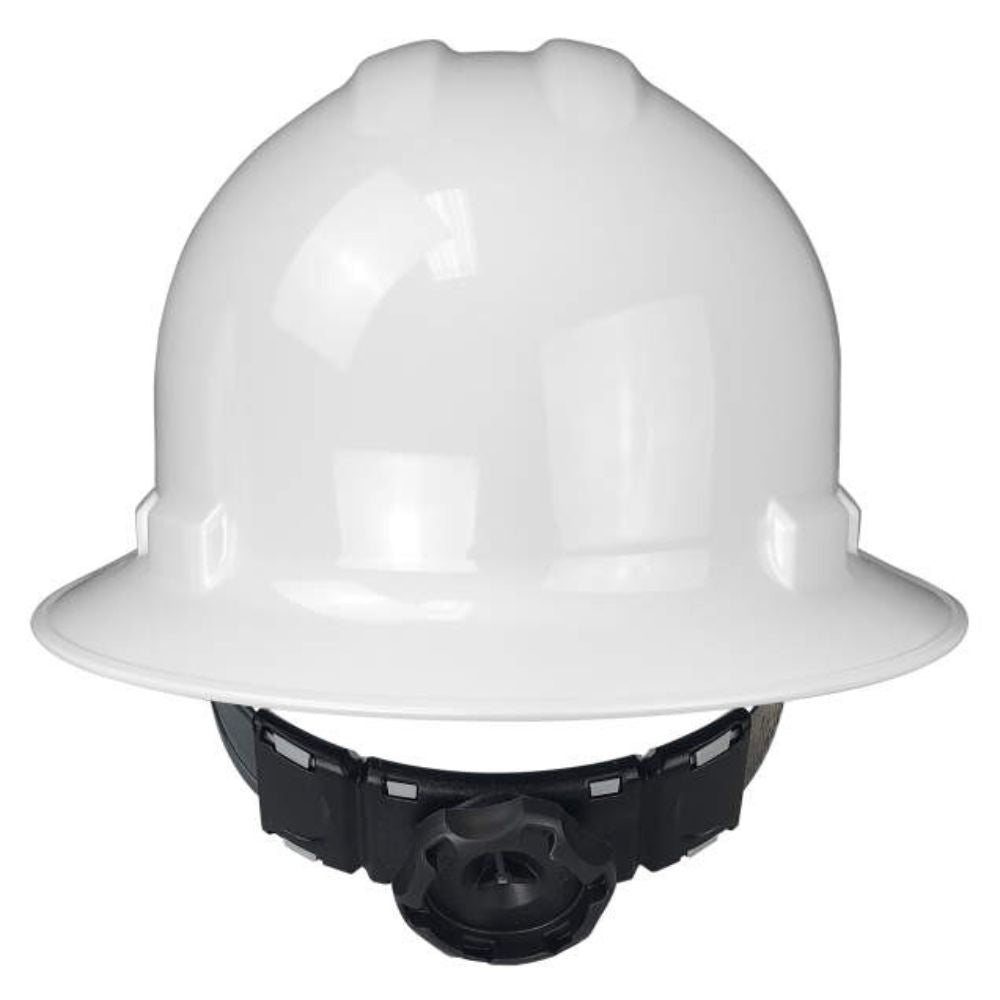 Radians QHR6 White 6 Point Ratchet Full Brim Hard Hat