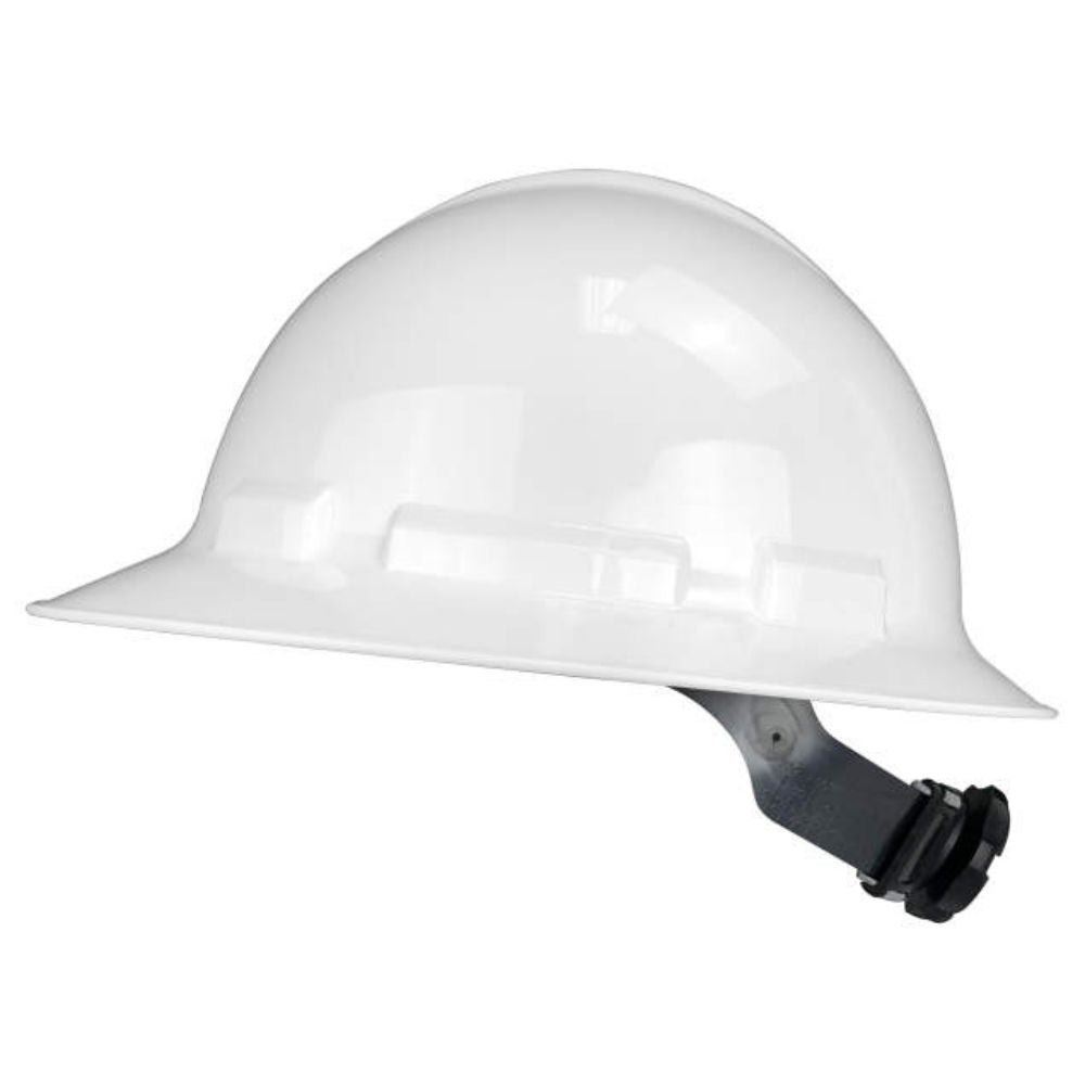 Radians QHR6 White 6 Point Ratchet Full Brim Hard Hat