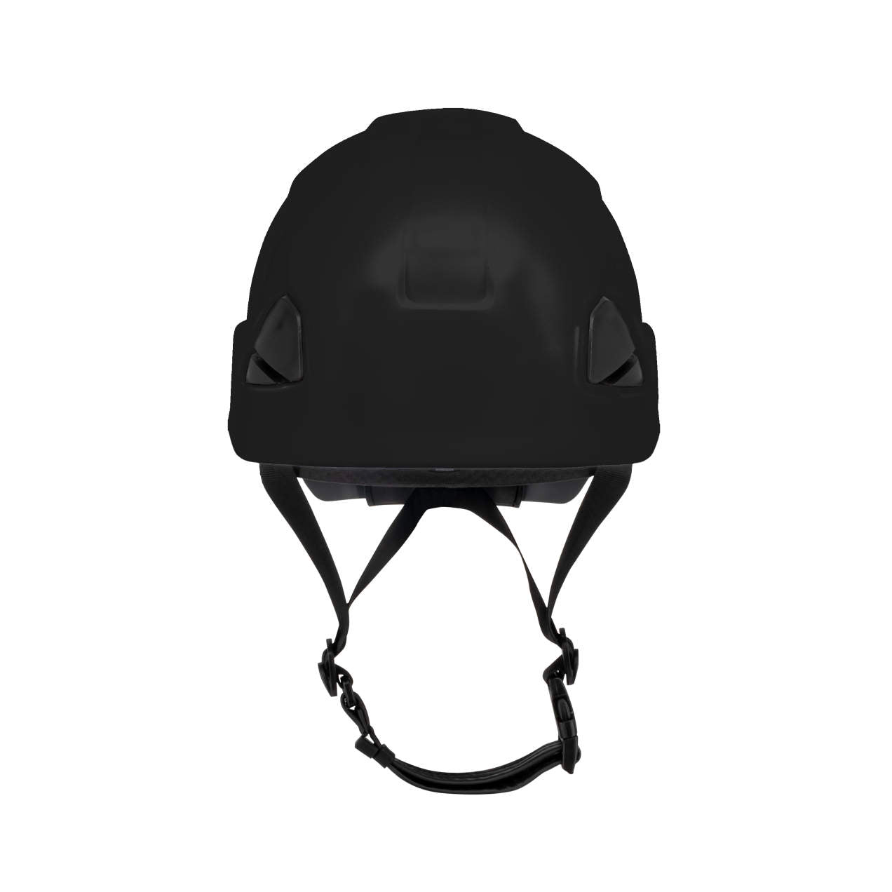 Dareware smooth glide ratchet cap style safety helmet in black | front view