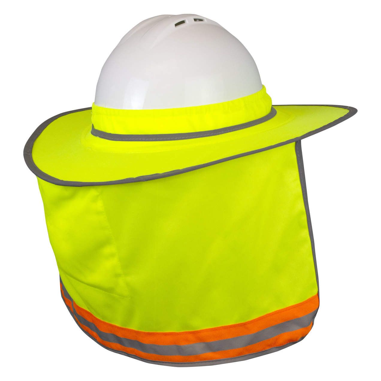 Radians RHHS-01 Hi-Viz Green Collapsible Hard Hat Shade | Back View