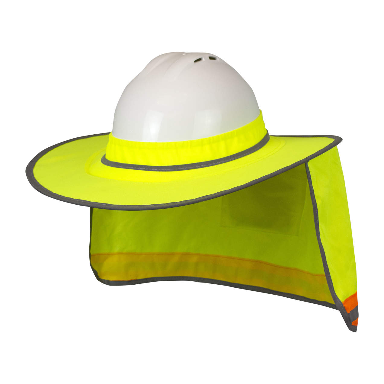 Radians RHHS-01 Hi-Viz Green Collapsible Hard Hat Shade | Side View